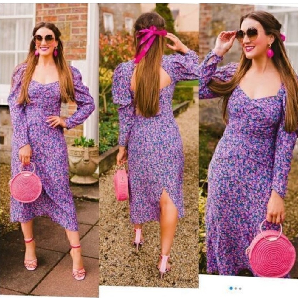 ZARA floral midi dress 0794/104